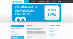 Desktop Screenshot of mediform.cz