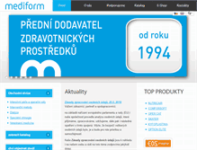 Tablet Screenshot of mediform.cz